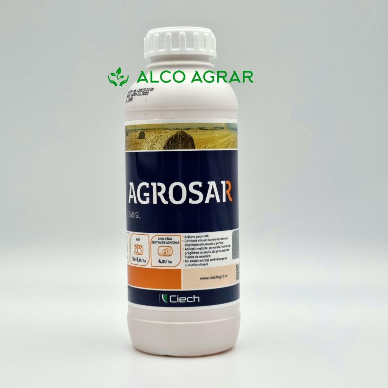 Erbicid total Agrosar 360 SL, Qemetica, 1 Litru