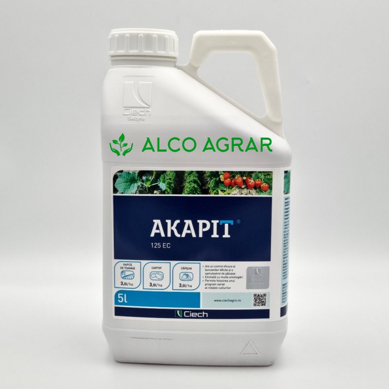 Erbicid rapita, floarea-soarelui, soia, AKAPIT 125 EC, Ciech, postemergent – 5 Litri