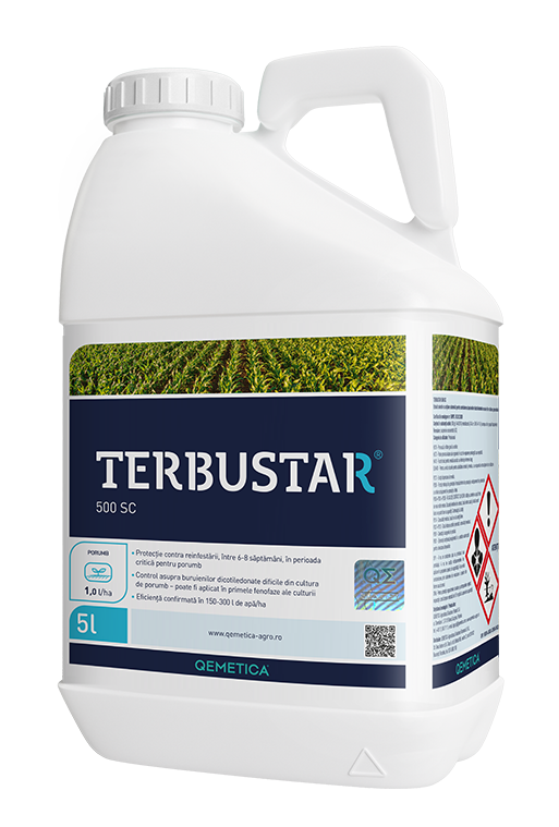 Erbicid porumb, TERBUSTAR ® 500 SC, 5 L, QEMETICA, Preemergent, Postemergent